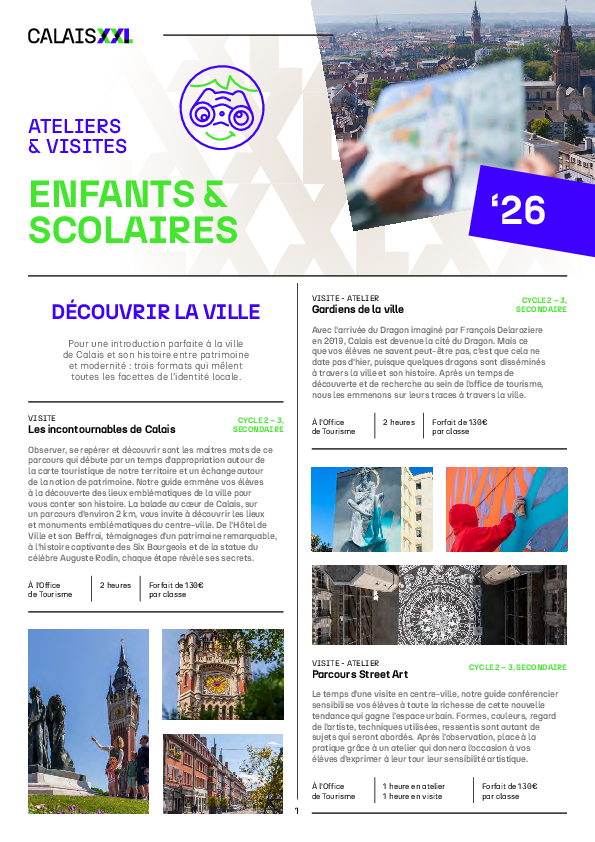 Catalogue Groupes Scolaires 2026 Calais XXL