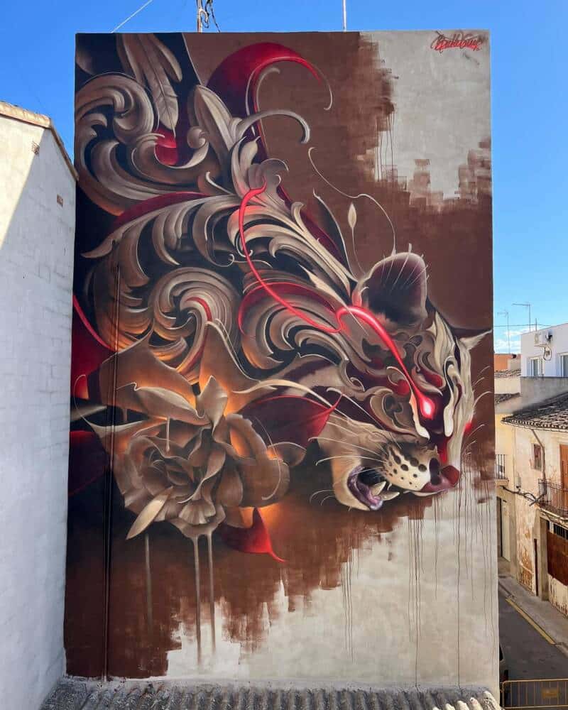 Bublegum spain ocelot street art