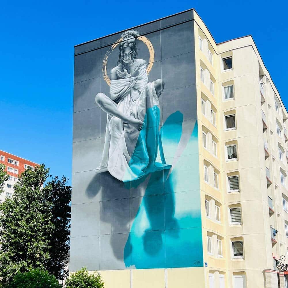 L'autre de JDL à Calais créée à l'occasion de l'édition 2023 du Street Art Festival.