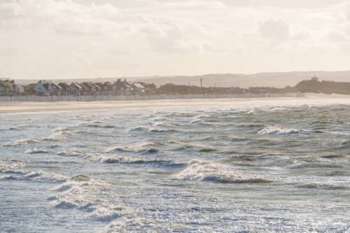 calais plage mer hiver agiteee