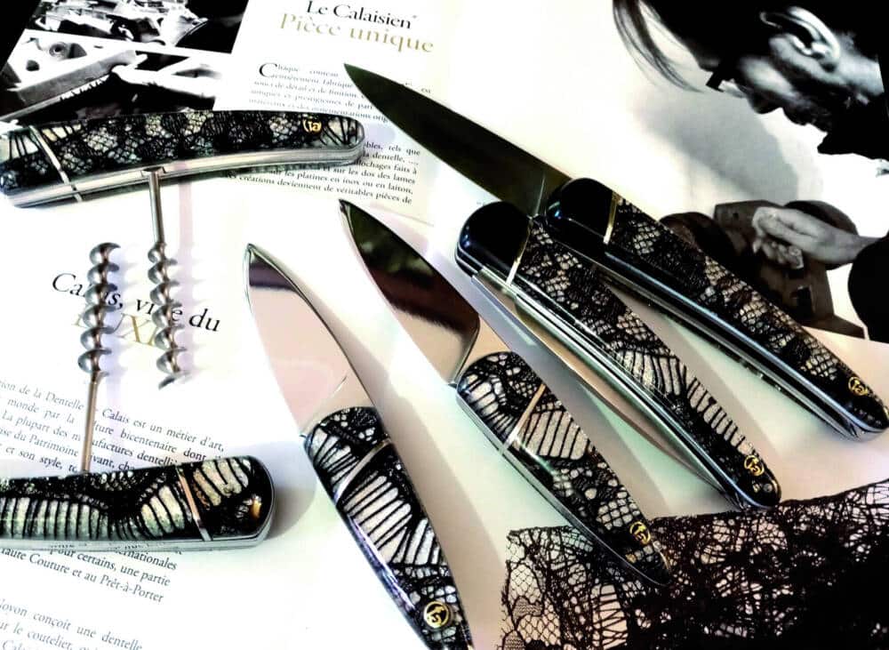 Set van verschillende messen gemaakt door Franck Ackermann