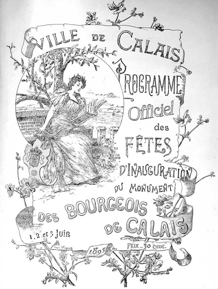 Couverture du programme officiel des fêtes d’inauguration du monument, du 1er au 3 juin 1895