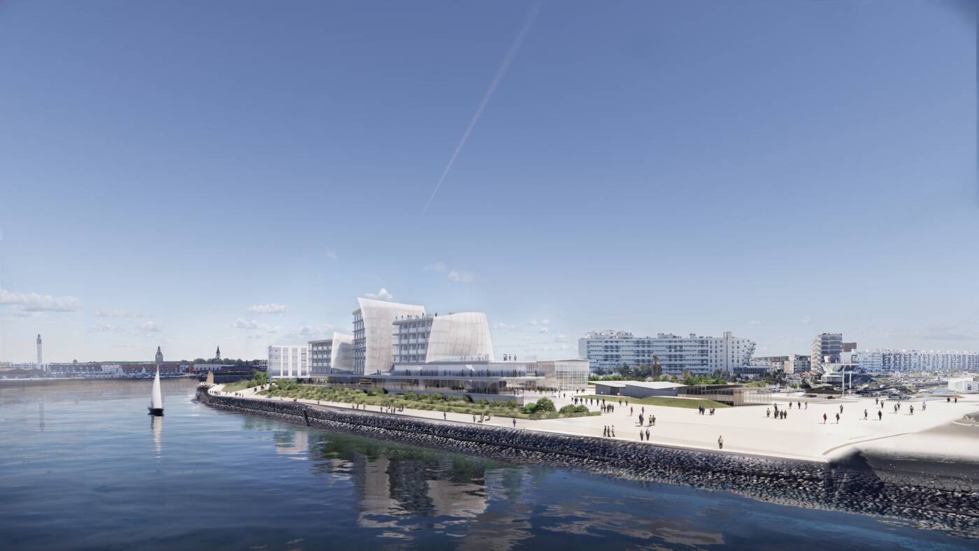 Vue de jour du projet Hôtelier Van Der Valk Calais