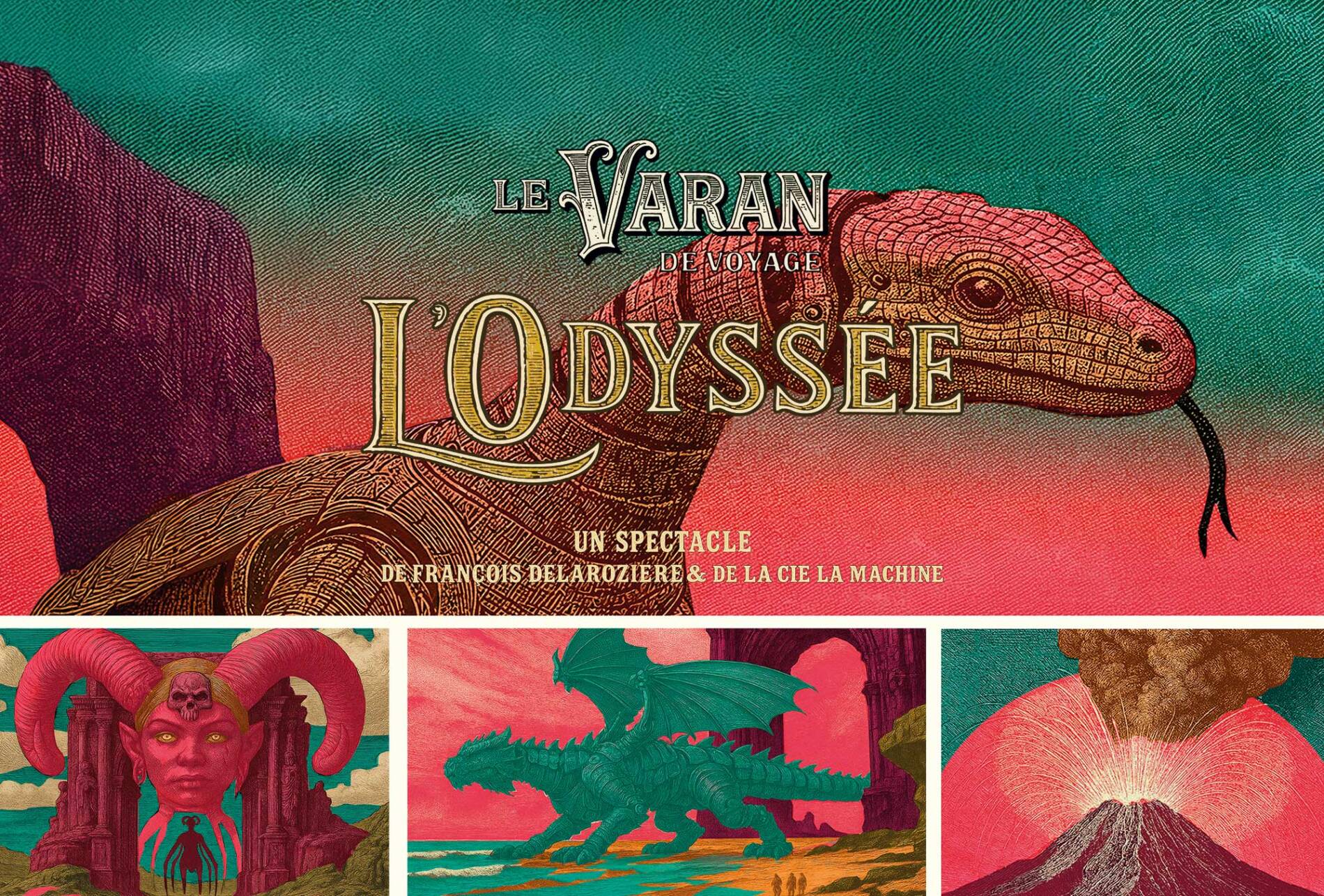 Le Varan de Voyage : l'Odyssée, un spectacle de François Delaroziere et la Cie la Machine.