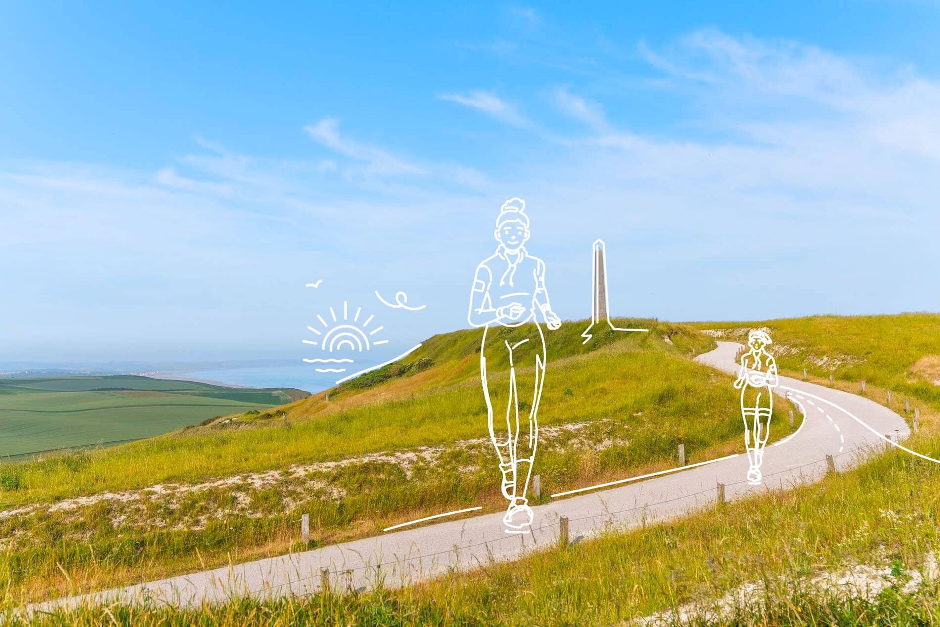 Les hauteurs du Cap Blanc Nez