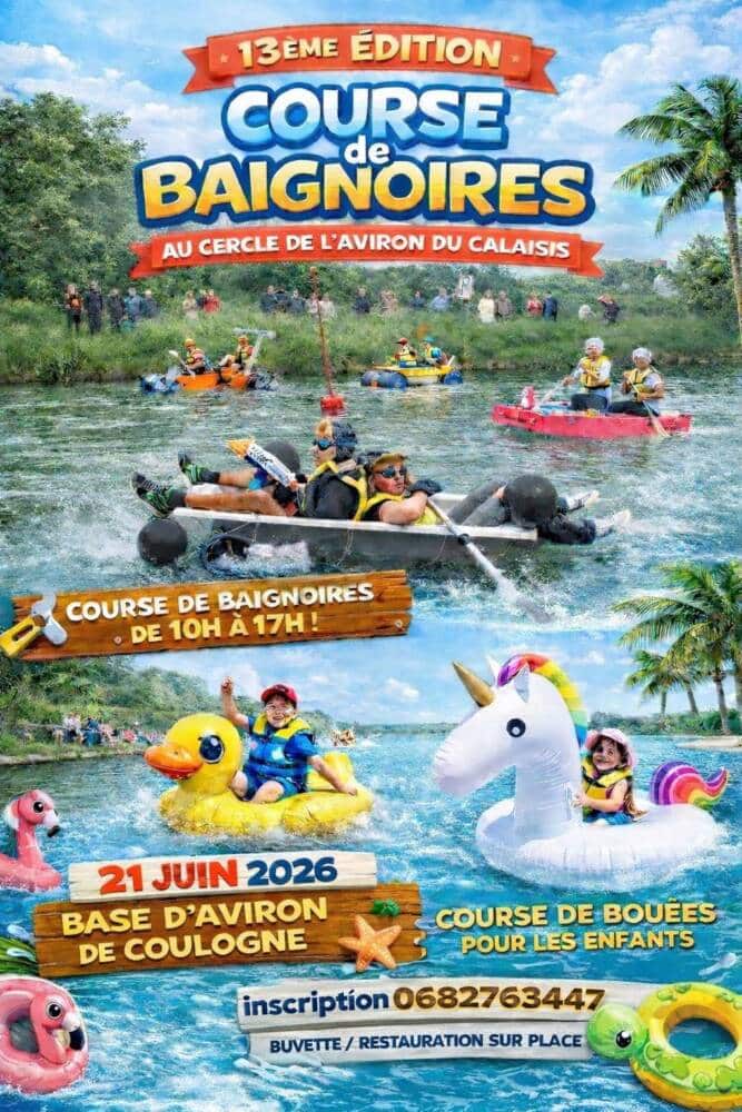 Affiche de la course de Baignoires de Coulogne