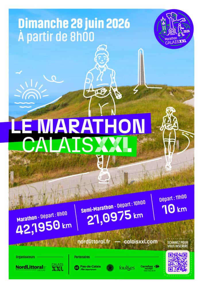 Affiche officielle Marathon Calais XXL
