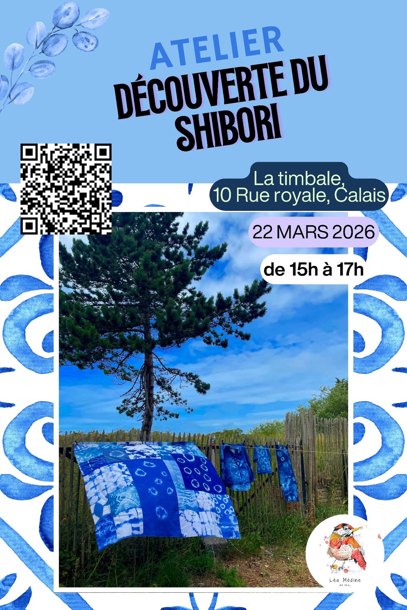 Affiche Atelier Shibori