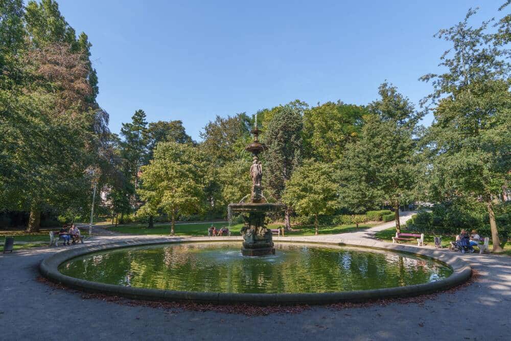 Le Parc Saint Pierre et sa fontaine